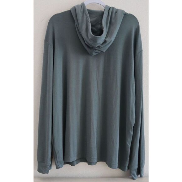 Theory M0199526 Men's Sz 2XL Balsam Green Traer Hoodie Sweatshirt $145 - Picture 2 of 8